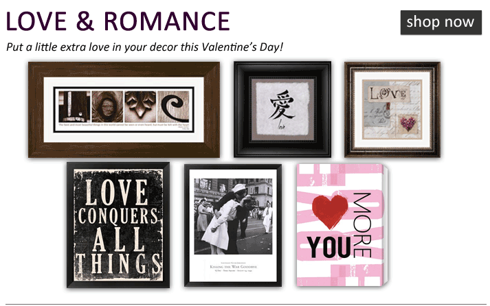 LOVE & ROMANCE - Put a little extra love in your decor this Valentines Day!