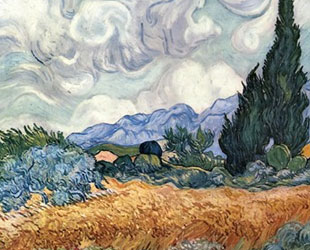 A Wheat Field with Cypresses, c.1889 by Vincent Van Gogh
