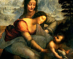 Virgin and Child with St. Anne, c.1510 by Leonardo Da Vinci