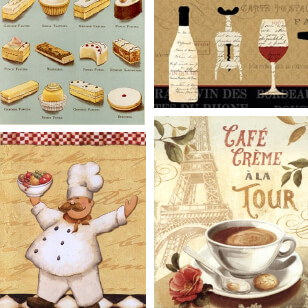 French Food Posters
