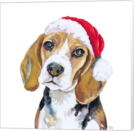 Framed Holiday Dog I Print