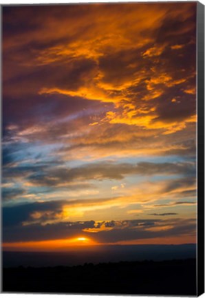 Framed Sunset From The Colorado Plateau, Utah Print