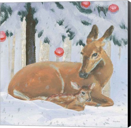 Framed Christmas Critters Bright VIII Print