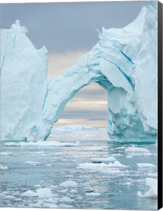 Framed Ilulissat Icefjord At Disko Bay, Greenland Print