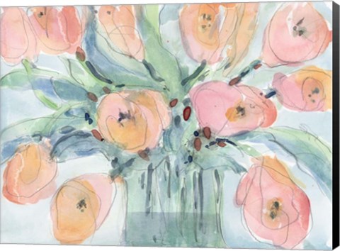 Framed Tulip Bouquet III Print