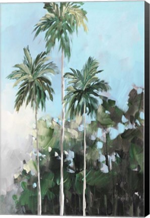 Framed Palms on the Coast Print