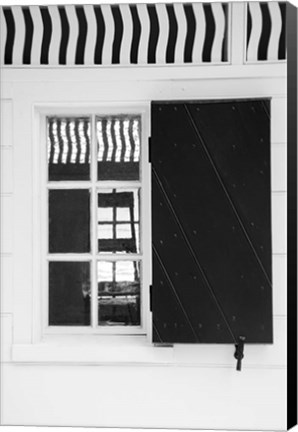 Framed Black &amp; White Windows &amp; Shadows V Print