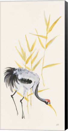 Framed Crane Reeds II Print