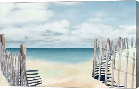 Framed Beach Posts Print