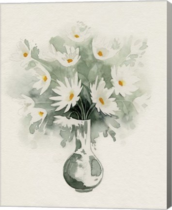 Framed Daisy Bouquet Sketch II Print