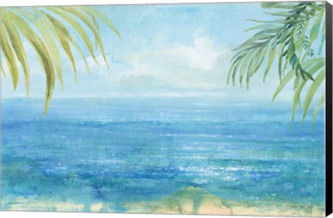 Framed Sea Sparkle I Tropical Print