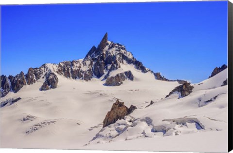 Framed Dente Del Gigante Mountain in the Mont Blanc Massif 2 Print