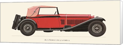 Framed Alfa Romeo 1930 Print
