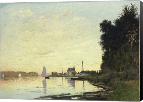 Framed Argenteuil, Late Afternoon, 1872 Print