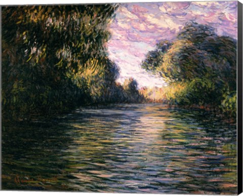 Framed Morning on the Seine, 1897 Print