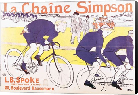 Framed Simpson Chain, 1896 Print
