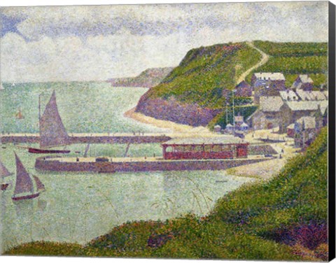 Framed Harbour at Port-en-Bessin at High Tide, 1888 Print