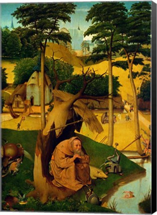 Framed Temptation of St. Anthony, 1490 Print