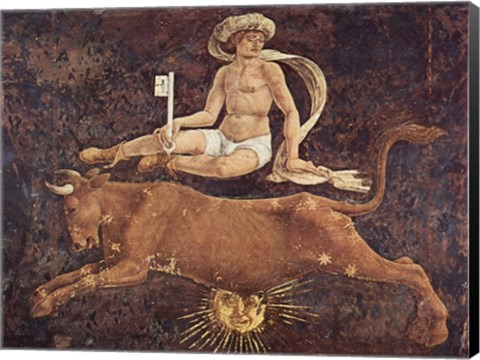 Framed Francesco del Cossa Taurus Print
