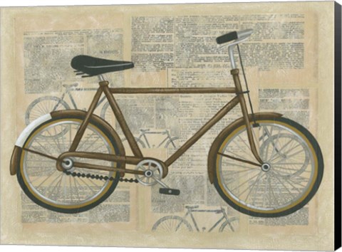 Framed Tour by Bicycle I Print