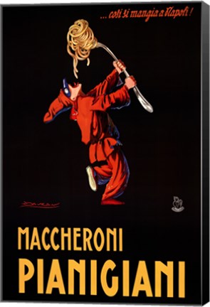Framed Maccheroni Pianigiani 1922 Print
