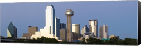 Framed Skyline View of Dallas, Texas Print