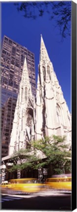 Framed Buildings in the city, St. Patrick&#39;s Cathedral, New York City, New York State, USA Print