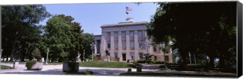 Framed Government building in a city, City Hall, Raleigh, Wake County, North Carolina, USA Print