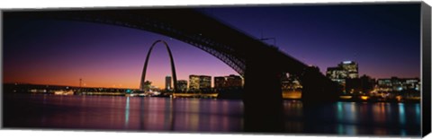 Framed Bridge in St. Louis MO Print