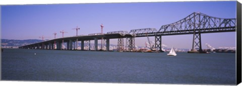 Framed Bay Bridge, Treasure Island, Oakland, San Francisco, California Print