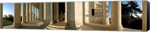Framed Columns of a memorial, Jefferson Memorial, Washington DC, USA Print
