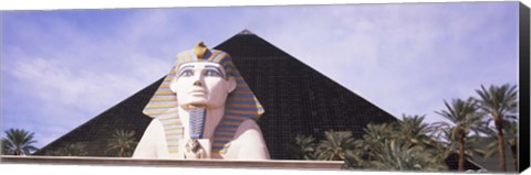 Framed Statue in front of a hotel, Luxor Las Vegas, The Strip, Las Vegas, Nevada, USA Print