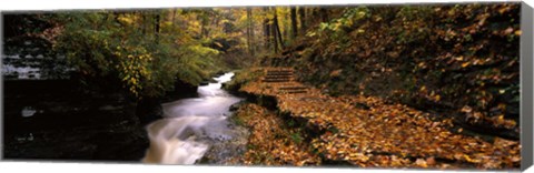 Framed Buttermilk Creek, Ithaca, New York State, USA Print