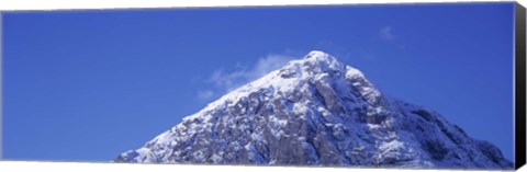 Framed Low angle view of a mountain, Buachaille Etive Mor, Rannoch Moor, Highlands Region, Scotland Print