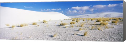 Framed White Sands and Blue Sky, New Mexico Print