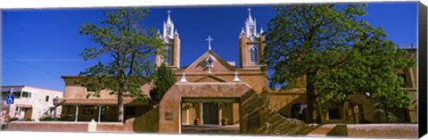 Framed Facade of a church, San Felipe de Neri Church, Old Town, Albuquerque, New Mexico, USA Print