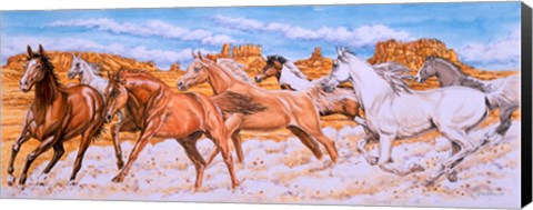 Framed Desert Run Print