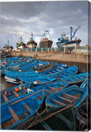Framed Fishing boats, Essaouira, Morocco Print