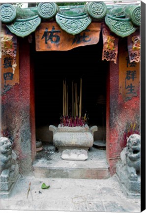 Framed Man Mo Temple, Tai Po, Hong Kong, China Print