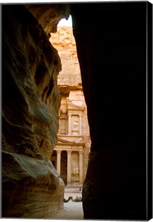 Framed Jordan, Petra, Jordan&#39;s Treasury, Ancient Architecture Print