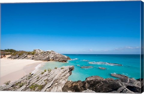 Framed Stonehole Bay Beach, Bermuda Print