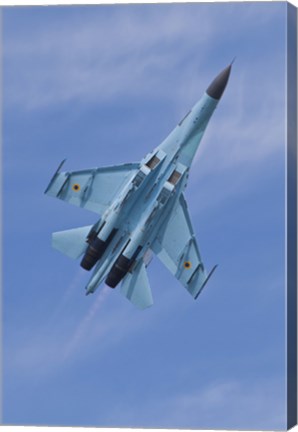 Framed Ukrainian Air Force Su-27 Flanker Print