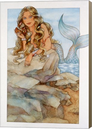 Framed Mermaid 1 Print
