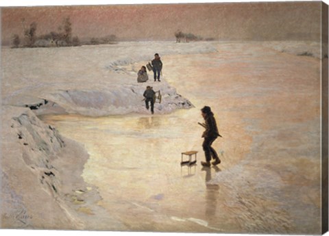 Framed Skaters, 1891 Print