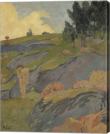 Framed Breton Eve, Or Melancholy, 1891 Print