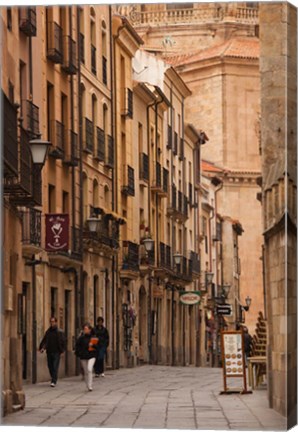 Framed Spain, Castilla y Leon, Salamanca, Rua Mayor Print