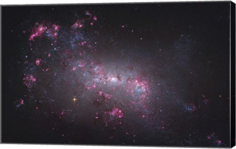Framed NGC 4449, an irregular galaxy in the Constellation Canes Venatici Print
