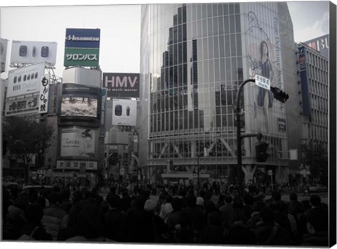 Framed Tokyo Intersection 1 Print