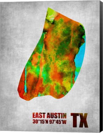 Framed East Austin Texas Print