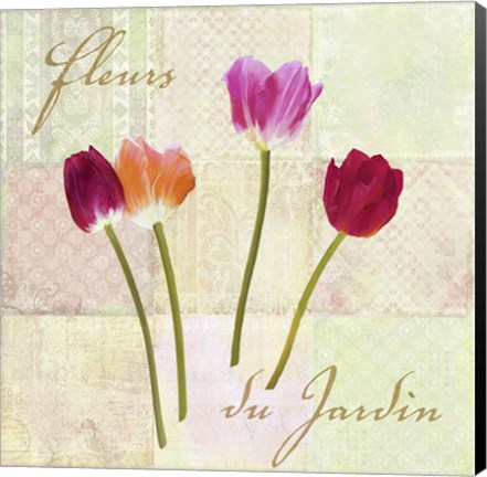 Framed Fleurs du Jardin Print